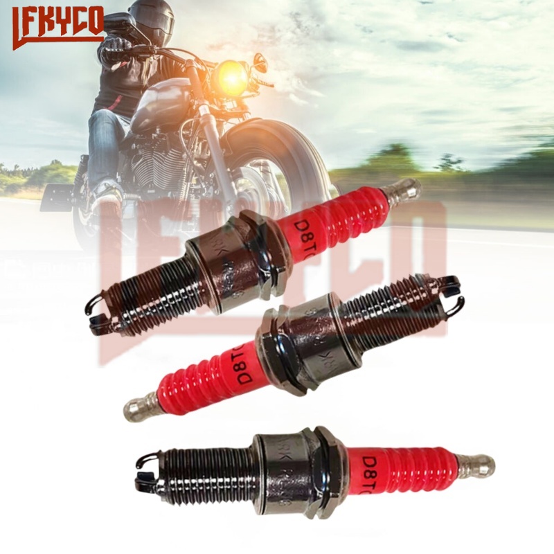 1/2/3/4PCS 3 Electrodes D8TC S - Motorcycle Spark Plug review and price